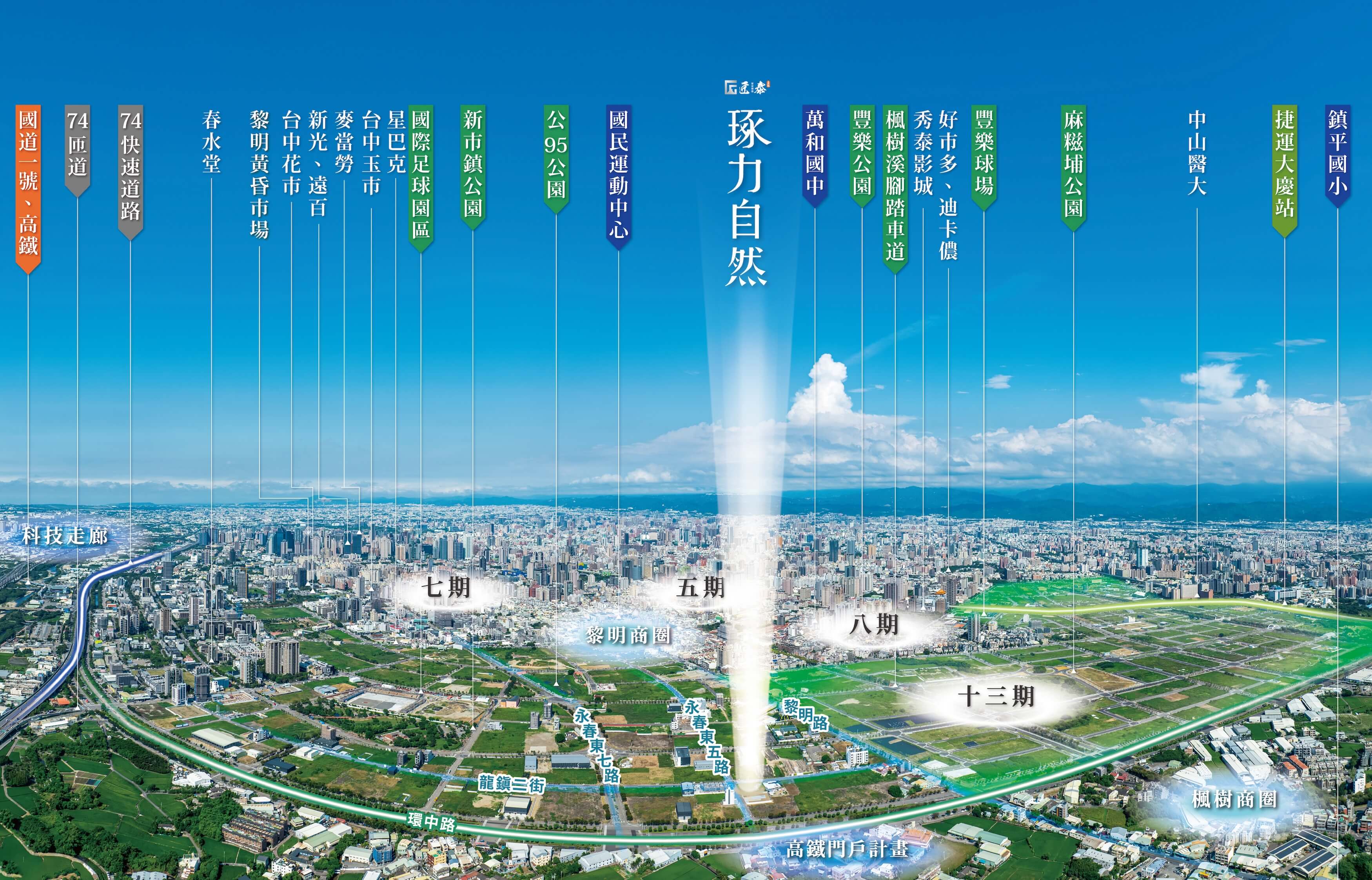 琢力自然空拍圖